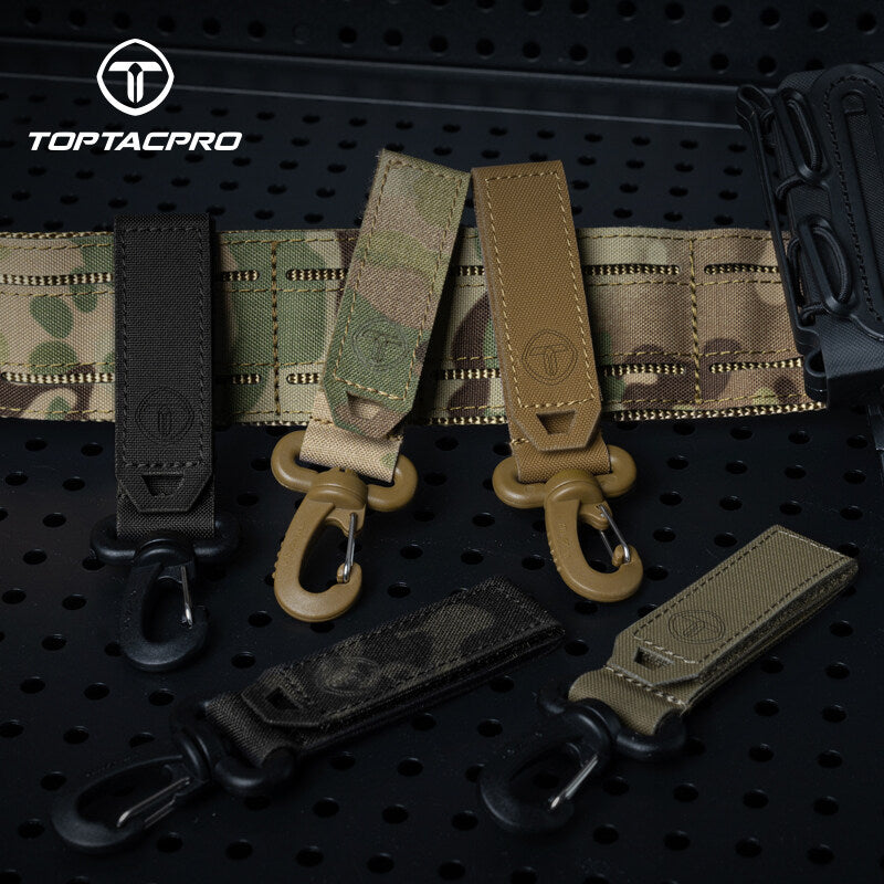 TOPTACPRO Tactical Wiregate Carabiner Snap Clip Hook Keychain UTX Buckle Quick Release Multi-function Gloves Hooks 2PCS/Set 8903