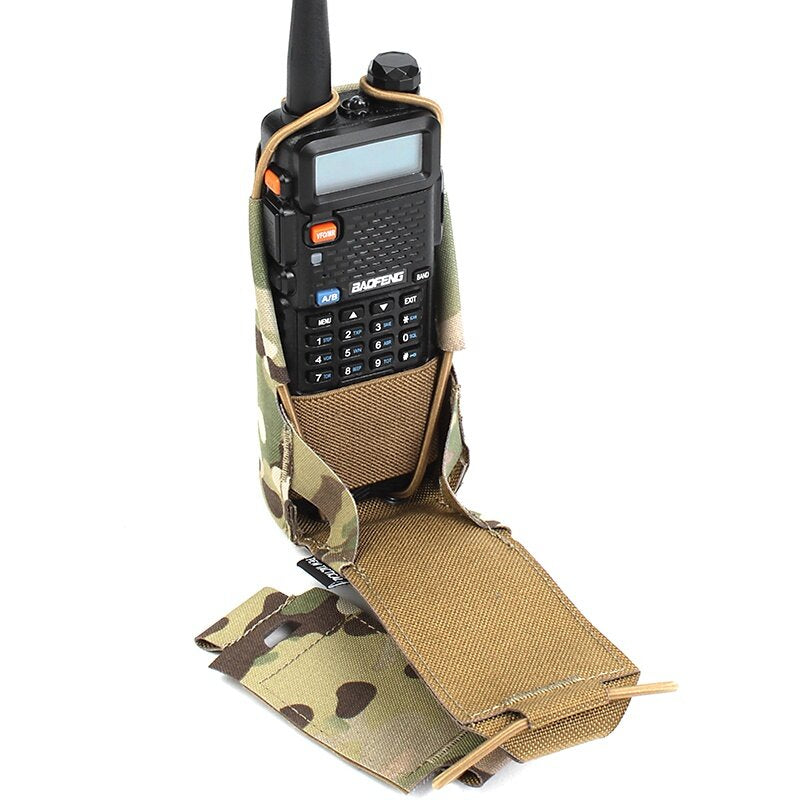 IDOGEAR PEW Tactical Radio Pouch MOLLE Baofeng Radio Pouch for BAOFENG UV5R UV82 Military Ranger Green Gear P032 Wargame Survival Kit