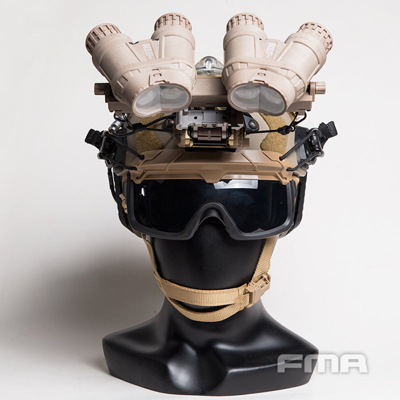 FMA Tactical Protective Glasses For Tactical Helmet Protective Glasses Anti Fog Dust Paintball gear white lens Tactical Hiking Camping Wargame Military Airsoft Gear 1333