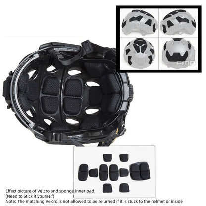 FMA Tactical Helmet with Half Face Mask SF Style Helmet with NVG Shroud Military Helmet & Mask Set Outdoor Gear 1365A
