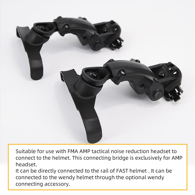 FMA Tactical Connecting Bridge for AMP Noise Reduction Headset FAST Helmet Rail & Headset Connector Bridge 1372-B