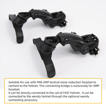 FMA Tactical Connecting Bridge for AMP Noise Reduction Headset FAST Helmet Rail & Headset Connector Bridge 1372-B