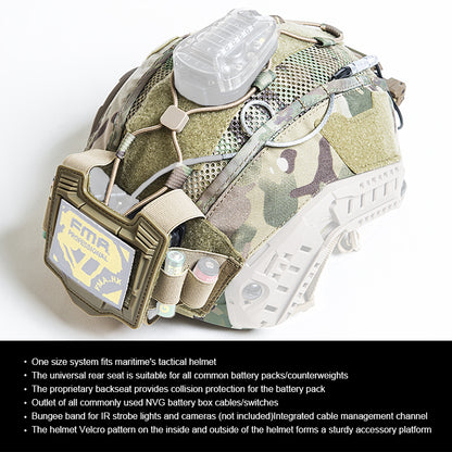 FMA Tactical Helmet Cover For Maritime Helmet with NVG Pouch Multifunctional Military Army Headwear Helmet Clothes Camouflage Outdoor 1345