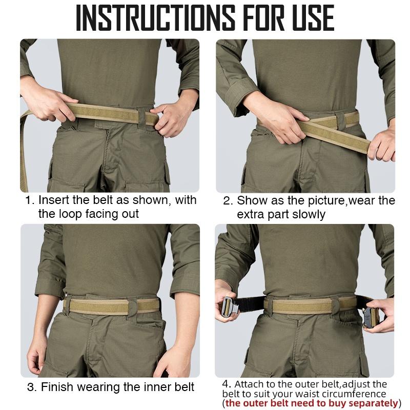 IDOGEAR Tactical Belt Mens Belts Inner Belt LoopLiner 1.7" Waist Belt Loop 3425