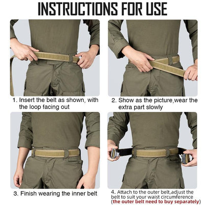 IDOGEAR Tactical Belt Mens Belts Inner Belt LoopLiner 1.7" Waist Belt Loop 3425