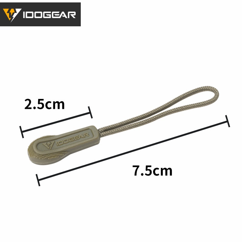IDOGEAR Tactical Hook Handle Zipper Handle 3PCS Zipper Pull Drawstring Practical Camouflage Training Gear Accessories 3952
