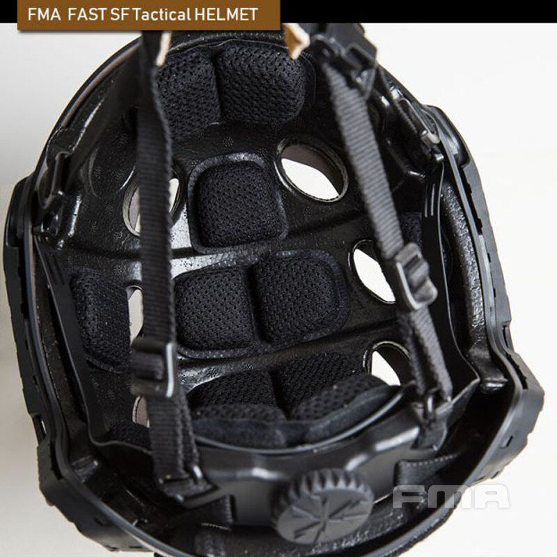 FMA Tactical Helmet with Half Face Mask SF Style Helmet with NVG Shroud Military Helmet & Mask Set Outdoor Gear 1365A