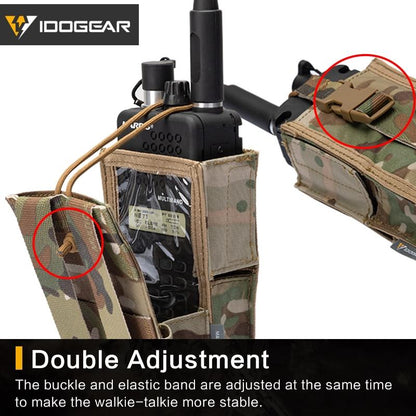 IDOGEAR Tactical Radio Pouch For PRC148/152 MOLLE Holder Quick-release 3553