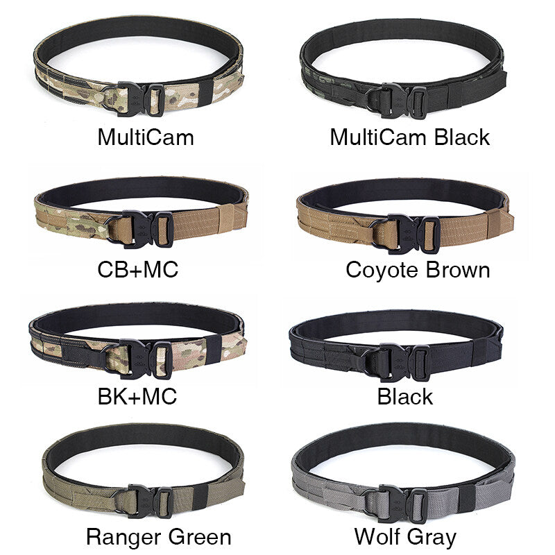 IDOGEAR 1.75inch Tactical Combat Belts Quick Release Buckle PEW TACTICAL Ronin Tactics Style Senshi Belt SL002