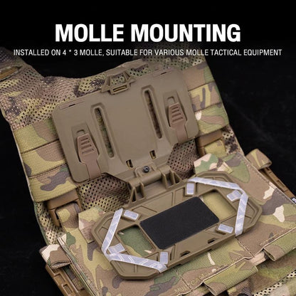 IDOGEAR Tactical Phone Case Mobile Pouch MOLLE Shell Foldable Navigation Board Silicone Strap Folding Fixed Buckle For Iphone6 Outdoor MB-03