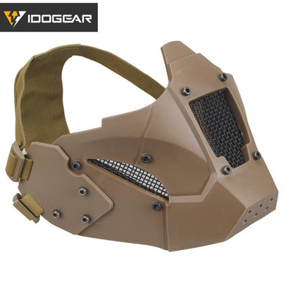 IDOGEAR Tactical JAY Fast Half Face Mask Breathable Mesh Modular Design for Fast Helmet 3603