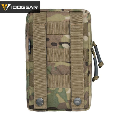 IDOGEAR Tactical Utility Pouch Laser Cut MOLLE EDC Multifunction Sundries Recycling Bag Micro Med Kit Military Camouflage Vest Molle Pouch 3578