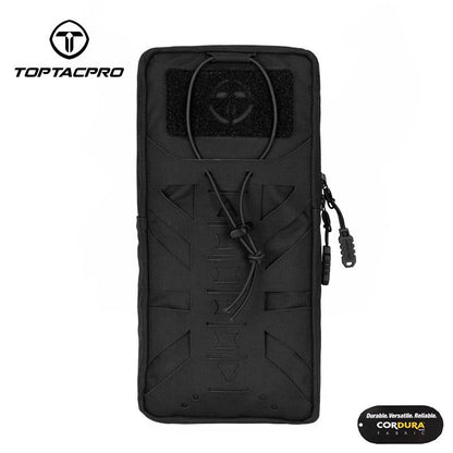 TOPTACPRO Tactical Hydration Pouch With Inner Bladder Water Bag Laser Cut MOLLE Hydration Pouch 8504