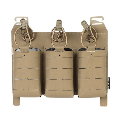 IDOGEAR PEW Tactical Triple 556 Magazine Pouch FERRO STYLE KTAR Front Flap FCPC Front Magazine Pouch Laser Cut MOLLE Military Mag Carrier VT13