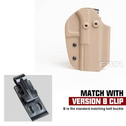 FMA Tactical Holster For G17 Belt Clip System Mount G17 Holder military army wargame Paintball holster GEAR Style B