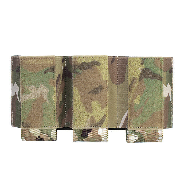 IDOGEAR PEW Tactical 556 Triple Magazine Pouch Elastic MAG Pouch Hook & Loop DOPE Ferro Style Insert Magazine Pouch Top Open Fastmag OT52 Wargame Survival Kit