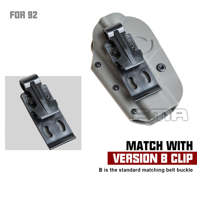 FMA Tactical KYDEX Holster For 92 With Belt Clip Mount 1341