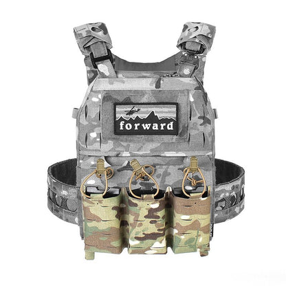 IDOGEAR PEW Tactical Triple 556 Magazine Pouch FERRO STYLE KTAR Front Flap FCPC Front Magazine Pouch Laser Cut MOLLE Military Mag Carrier VT13