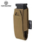TOPTACPRO Tactical Single Magazine Pouch for 9mm Mag MOLLE SMG Mag Holder Laser Cut Quick Release Military Training Camo Mag Pouch 8501
