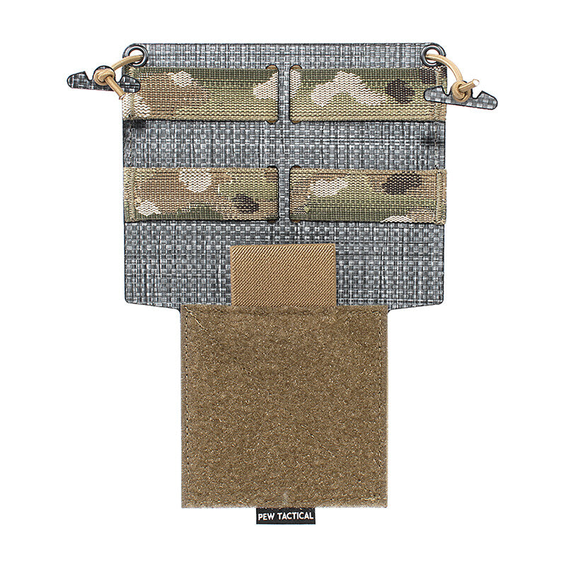 IDOGEAR PEW Tactical ATAK Chest Rig Hanging Panel Ferro Style Molle Military Chest Expansion Panel MK4 D3CRM Camouflage OT60 Wargame Survival Kit