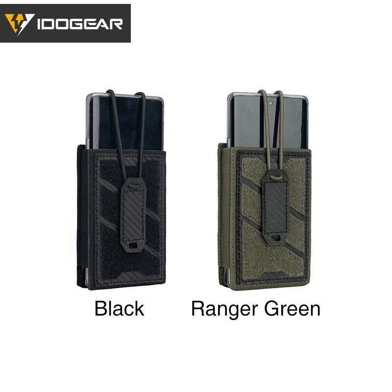 IDOGEAR Tactical Phone Pouch Nylon Universal Radio Pouch Single 5.56 Mag Pouch Ajustable Anti-slip Military Army 3588