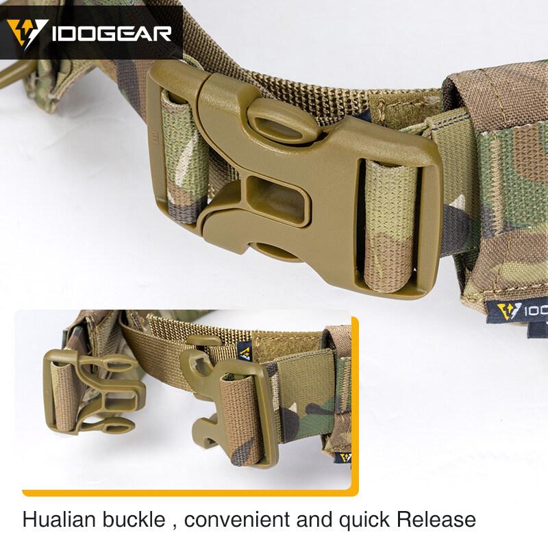 IDOGEAR MRB2.0 Tactical Belt Modular Riggers Quick Release MOLLE Low Profile Cummerbund Military Wargame Protective Belt 3424
