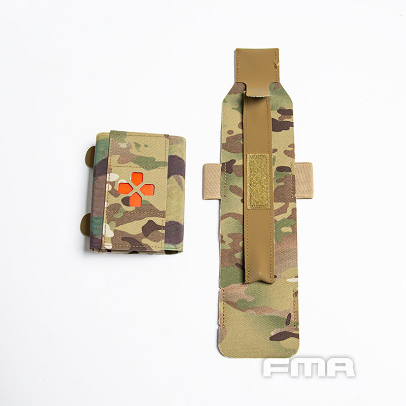 FMA Tactical Medical Pouch MOLLE Emergency Bag First Aid Bag Military Medical Kit Belt Pouch Military Camouflage Medical Pouch Outdoor 1385
