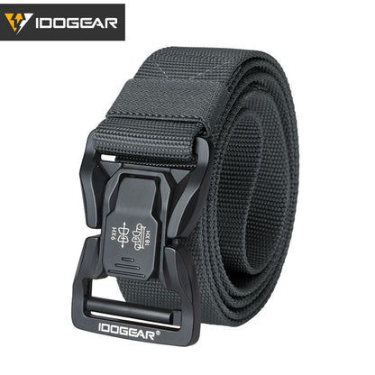 IDOGEAR Tactical Combat Belt Metal Buckle qucik release belt hook & loop Duty Mens Belt High Quality Nylon Belts 3427