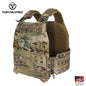 TOPTACPRO LSR Tactical Vest Quick Release Buckle Laser Cut Camouflage Plate Carrier w/ Magazine Side Pouch MOLLE 8301 Military Full Black Combat gear