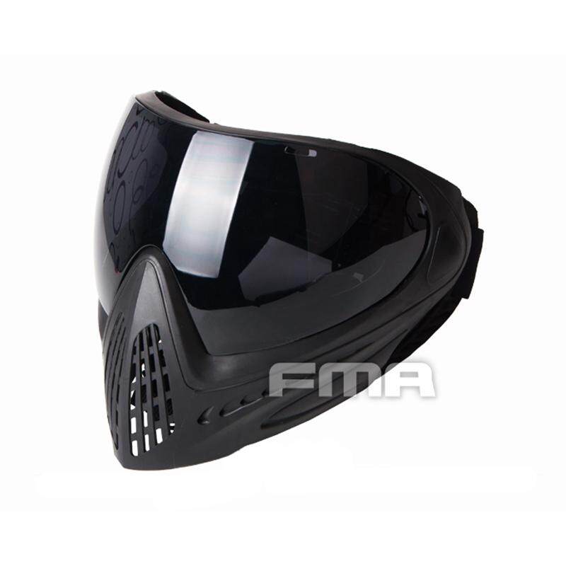 FMA F1 Full Face Mask With Single Layer Paintball Safety Anti-fog Goggle Mask Tactical Equipment F0022-F0025 Paintball Military Hiking Army Tactical Gear