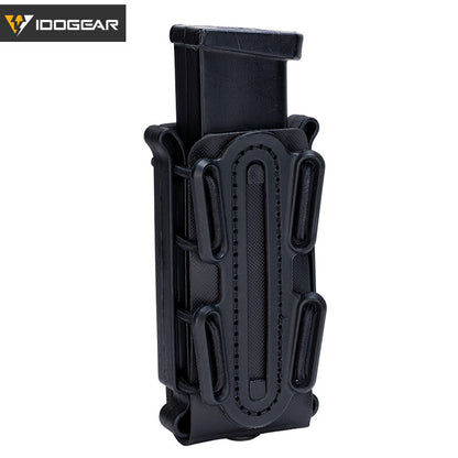 IDOGEAR 2 Inches Tactical Belt Laser Quick Release Metal Buckle Belt Set Outer Belt + Inner Belt with 4 Pouches Soft Shell 9mm 556 Magazine Pouch , Dump Pouch , Medical Pouch