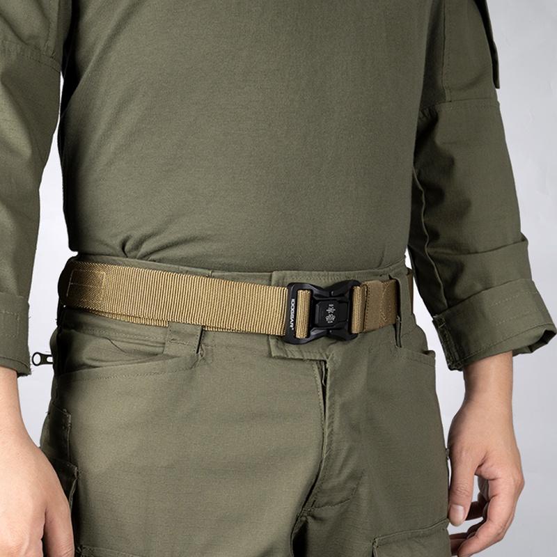 IDOGEAR Tactical Combat Belt Metal Buckle qucik release belt hook & loop Duty Mens Belt High Quality Nylon Belts 3427
