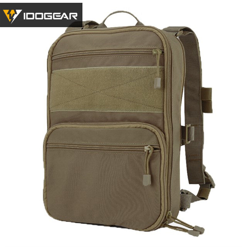 IDOGEAR 410 Flatpack Tactical Backpack Multi-purposed Rucksack Military Utility MOLLE Bag Paintball  3562 Camouflage Fans Accessories
