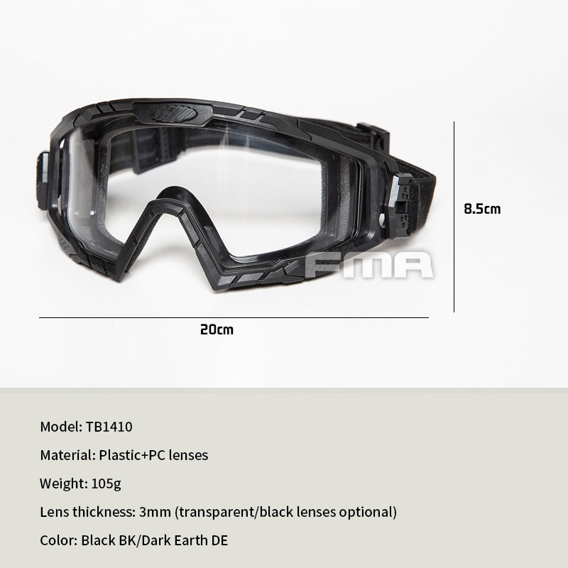 FMA Tactical Goggle SI BALLISTIC GOGGLE 2.0 Version Anti-fog TB1410