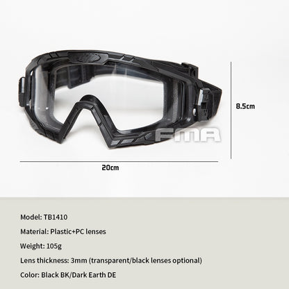 FMA Tactical Goggle SI BALLISTIC GOGGLE 2.0 Version Anti-fog TB1410
