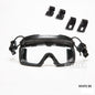 FMA Tactical Protective Glasses For Tactical Helmet Protective Glasses Anti Fog Dust Paintball gear white lens Tactical Hiking Camping Wargame Military Airsoft Gear 1333