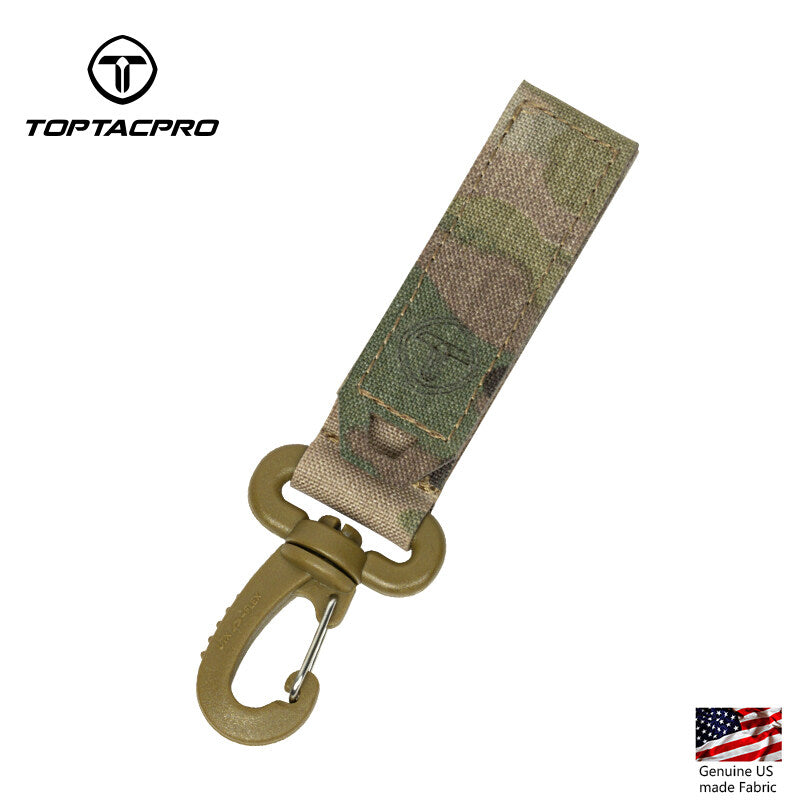 TOPTACPRO Tactical Wiregate Carabiner Snap Clip Hook Belt Keychain Multi-function Gloves Hooks 8903