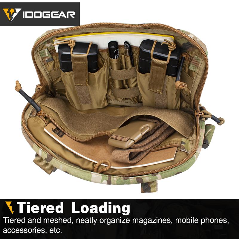 IDOGEAR Tatcical Chest Recon Bag MOLLE Military Chest Rig Shoulder Bag Tactical Wargame Multi-Purpose Combat EDC Pouch 3537