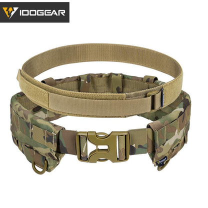 IDOGEAR MRB2.0 Tactical Belt Modular Riggers Quick Release MOLLE Low Profile Cummerbund Military Wargame Protective Belt 3424