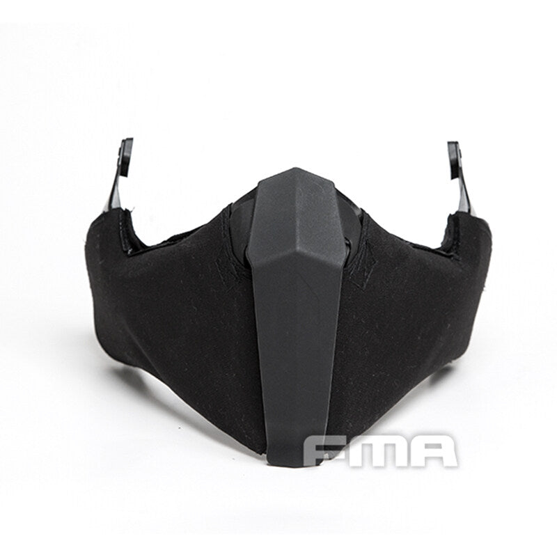 FMA Tactical Half Face mask Gunsight Mandible for Fast Helmet/High Cut Helmet/MT Helmet Camouflage Cycling Face Cover Protector Survival Kit 1304