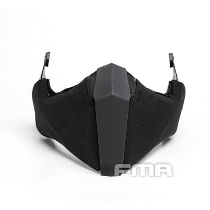 FMA Tactical Half Face mask Gunsight Mandible for Fast Helmet/High Cut Helmet/MT Helmet Camouflage Cycling Face Cover Protector Survival Kit 1304