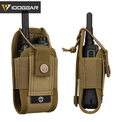 IDOGEAR Tactical Mini Radio Pouch Molle Walkie-talkie Interphone Pouch Military Camouflage Radio Pouch 3536
