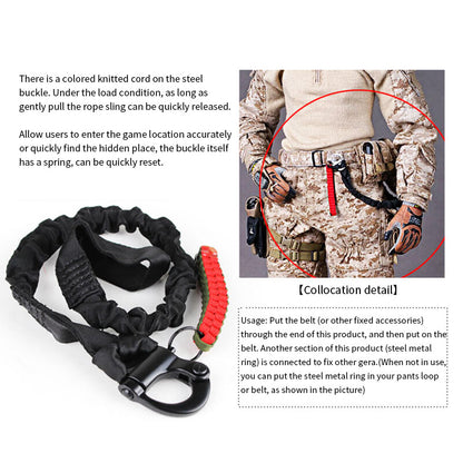 IDOGEAR Tactical Quick Release Save Sling Lanyard Combat Gear 3410 Military Camouflage Supplies