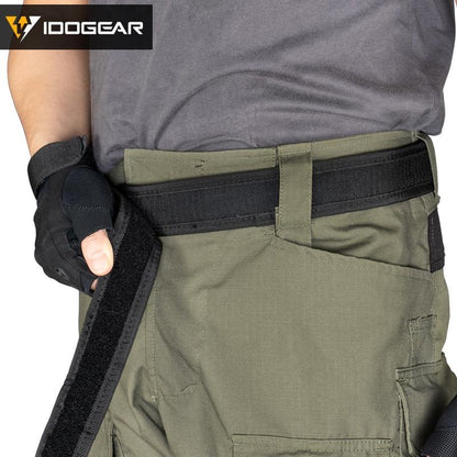 IDOGEAR 1.7" Tactical Inner Belt Mens Belt Sports Inner Belt Military 1.7" Waist Belt Nylon Black 3418