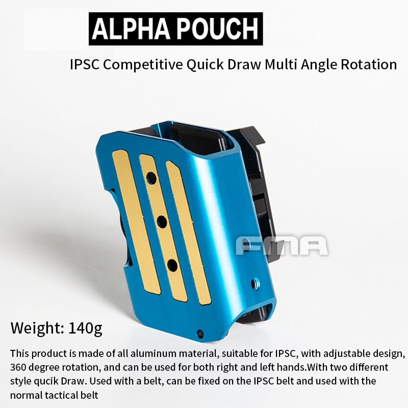 FMA Tactical IPSC Mag Holder Alpha Pouch 360 degree rotation For left and right hand TB1415