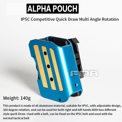 FMA Tactical IPSC Mag Holder Alpha Pouch 360 degree rotation For left and right hand TB1415