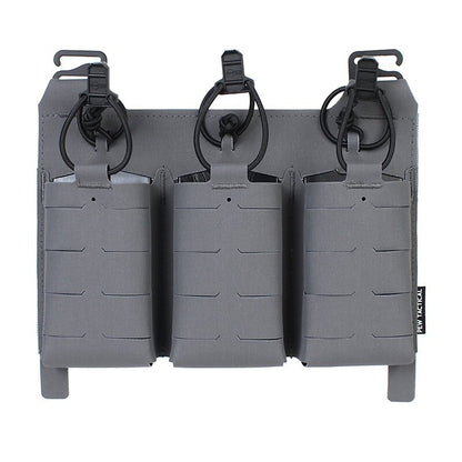IDOGEAR PEW Tactical Triple 556 Magazine Pouch FERRO STYLE KTAR Front Flap FCPC Front Magazine Pouch Laser Cut MOLLE Military Mag Carrier VT13