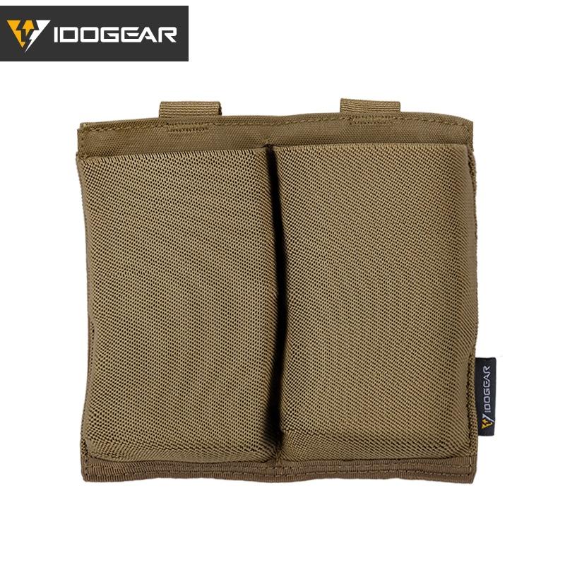IDOGEAR Tactical Mag Pouch 556 Fast Draw MOLLE Pouch Double Open Top Elasticity Cloth 3554