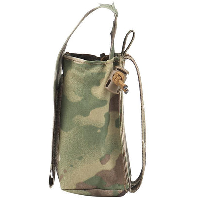 IDOGEAR Tactical Mulfunctional SPUD Pouch Universal Radio Pouch Storage Pouch Laser Cut Lightweight Adjustable Camo Military Wargame Outdoor MG-75