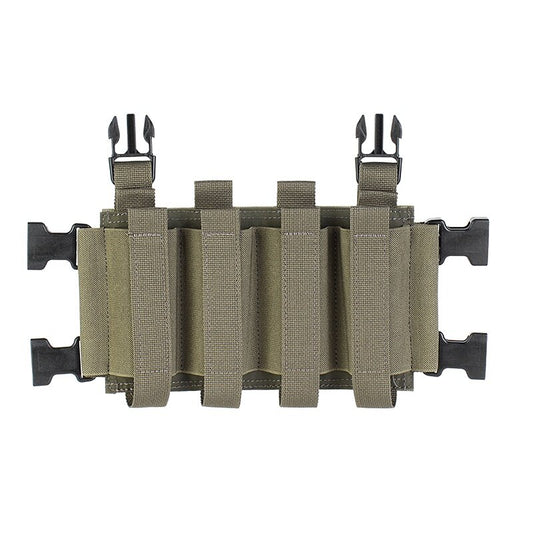 IDOGEAR PEW Tactical Quadruple Magazine Pouch Panel For MK3 MK4 JPC2.0 Elastic SMG Mag Pouch Military Ranger Green Mag Carrier VT04